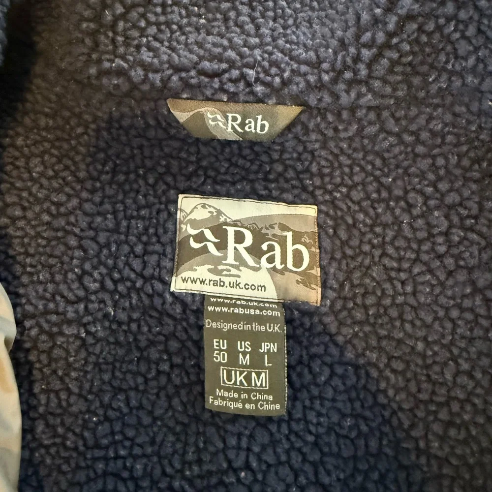 Men's Navy Vintage Rab Fleece Jacket - Picture 3 of 6